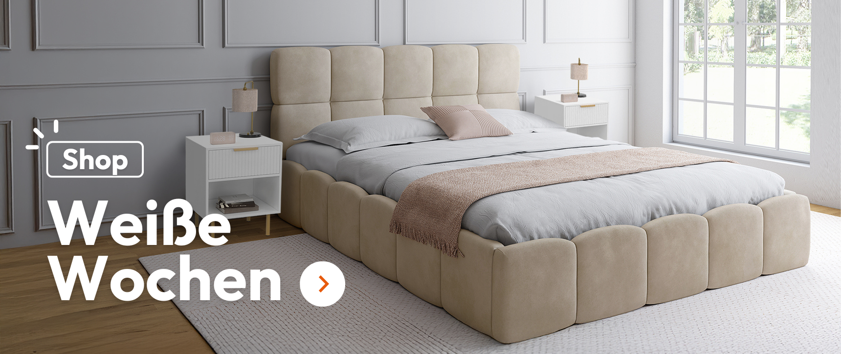 Mois du Blanc - Bettwäsche & Möbel für absoluten Komfort