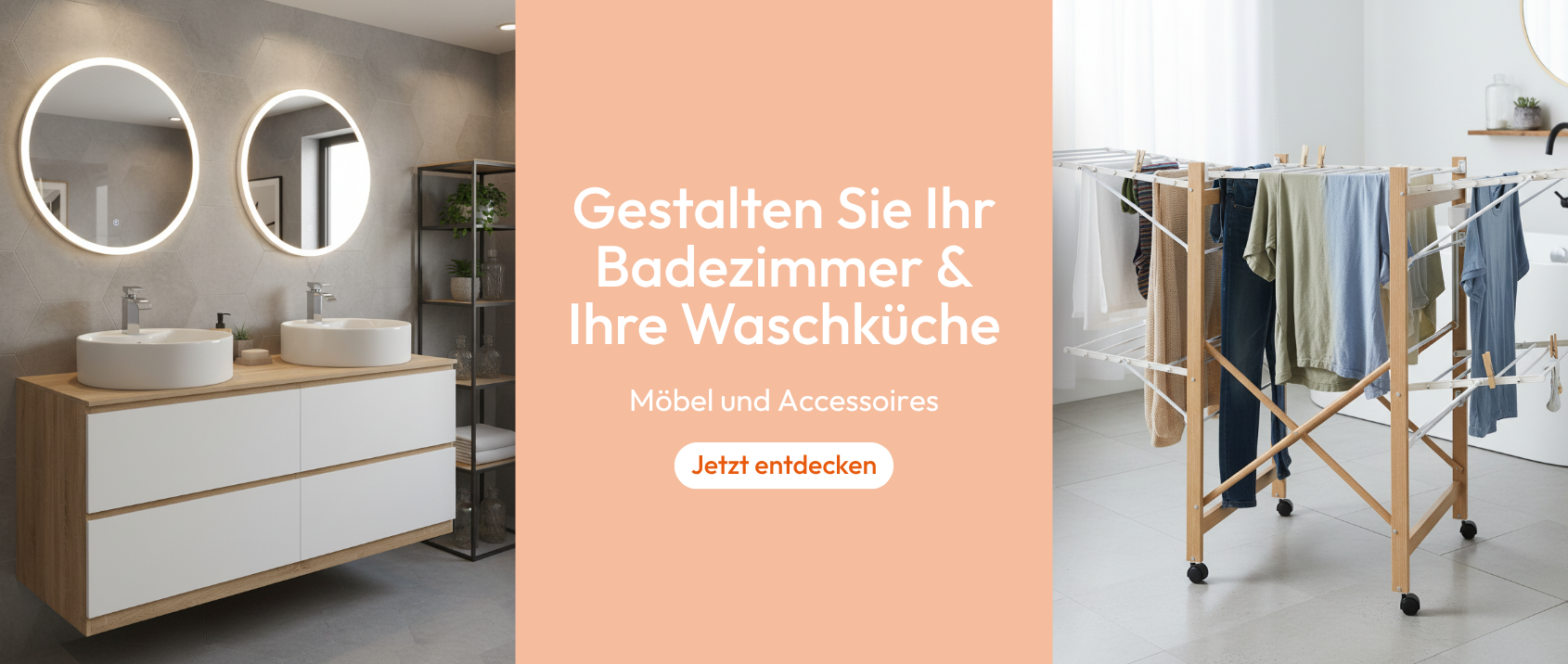 Auswahl Wohnraum Bad und Waschküche